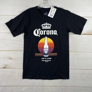 Corona Extra T Shirt Mens S Black Playa De Carmen Beach Beer This Is Living NWT